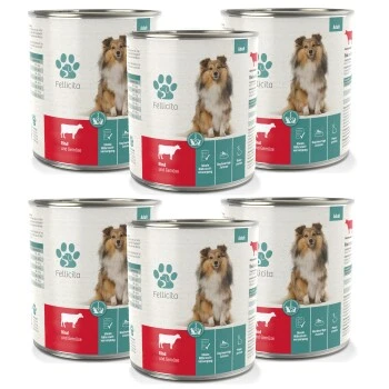 Fellicita Rind & Gemüse 6x 800g 2 Fellicita Rind & Gemüse 6x 800g – Bild 2