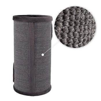 Lionto 70cm Kratztonne Mit Sisal Kratzturm Grau 4 Lionto 70cm Kratztonne Mit Sisal Kratzturm Grau – Bild 4