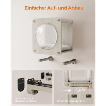 FEANDREA Clickat Katzenhöhle Kletterwand 3 FEANDREA Clickat Katzenhöhle Kletterwand – Bild 3