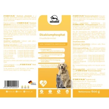 Fortan Dicalciumphosphat BARF Zusatz 2 Fortan Dicalciumphosphat BARF Zusatz – Bild 2