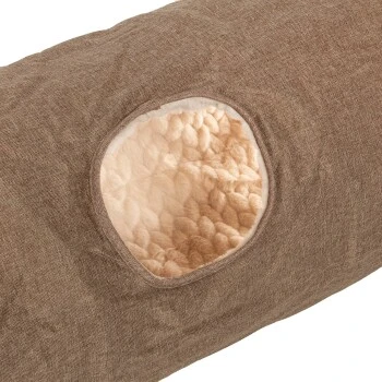 Canadian Cat Company Katzentunnel XXL Mit Kuschelfell Beige 4 Canadian Cat Company Katzentunnel XXL Mit Kuschelfell Beige – Bild 4