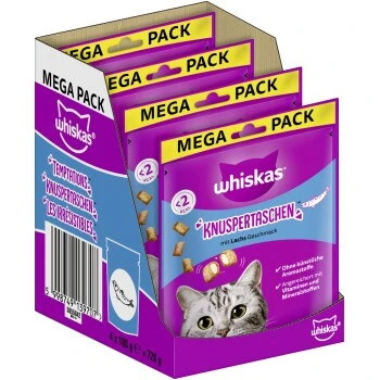 Whiskas Knuspertaschen 4x180g 1 Whiskas Knuspertaschen 4x180g