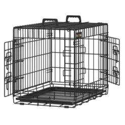 FEANDREA XL Hundekäfig Mit 2 Türen 61 Cm, 43,5 Cm, 50,5 Cm