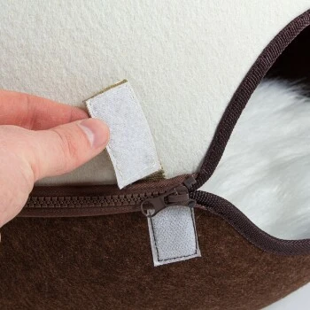 Canadian Cat Company Filz Katzennest Braun/ Beige 6 Canadian Cat Company Filz Katzennest Braun/ Beige – Bild 6