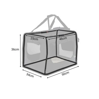 Lionto Hundetransportbox - Faltbar - Schwarz S 6 Lionto Hundetransportbox - Faltbar - Schwarz S – Bild 6