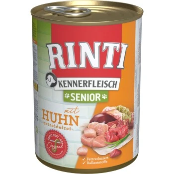 RINTI Kennerfleisch Senior 12x400g Huhn 1 RINTI Kennerfleisch Senior 12x400g Huhn