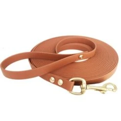 Bio-leine 25-35 Kg Schleppleine Biothane Braun/ Caramell 3 M