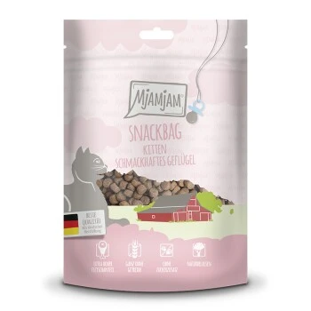 MjAMjAM Snackbag Kitten – Geflügel 8x125g 1 MjAMjAM Snackbag Kitten – Geflügel 8x125g