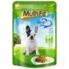 MultiFit Junior Little Dog Pouch Jelly Huhn & Gemüse 24x100g