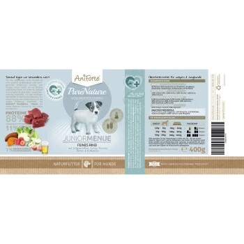 Aniforte Nassfutter Junior Menue Rind 6 X 400g 2 Aniforte Nassfutter Junior Menue Rind 6 X 400g – Bild 2