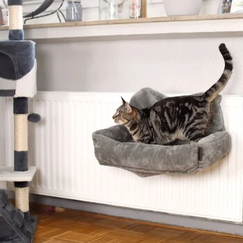 Lionto Katzenbett Für Heizungen Dunkelgrau 2 Lionto Katzenbett Für Heizungen Dunkelgrau – Bild 2