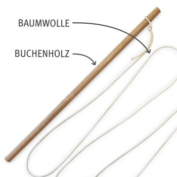 Kater Kasimir Premium Katzenangel Set Aus Buchenholz Mit 4 Handgemachten Anhängern 3 Kater Kasimir Premium Katzenangel Set Aus Buchenholz Mit 4 Handgemachten Anhängern – Bild 3