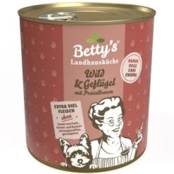 Betty's Landhausküche Wild & Geflügel 6 X 800g Für Hund