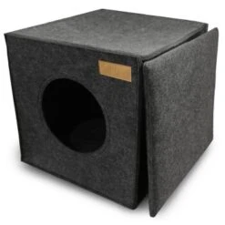 KaraLuna Katzenhöhle Aus Filz Fürs Regal Dunkelgrau