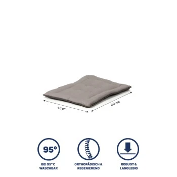 Wallace & Jones Gepolsterte Wendedecke Shepherd Hellgrau/ Dunkelgrau S 2 Wallace & Jones Gepolsterte Wendedecke Shepherd Hellgrau/ Dunkelgrau S – Bild 2