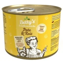Betty's Landhausküche Pute & Reis 6 X 200g Für Hund