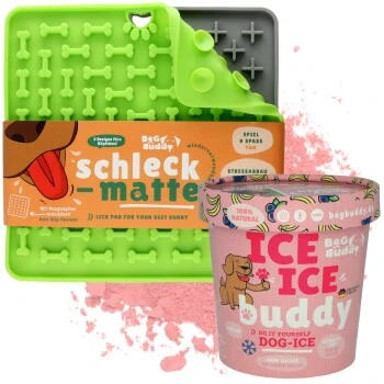 BeG Buddy Schleck-Kit, Leckmatte + Eis 1 BeG Buddy Schleck-Kit, Leckmatte + Eis