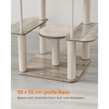 FEANDREA Kratzbaum 360° drehbare Plüschbälle 2 FEANDREA Kratzbaum 360° drehbare Plüschbälle – Bild 2