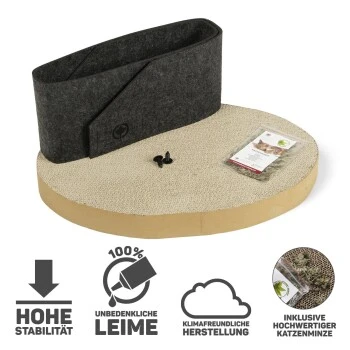 Canadian Cat Company Filzbett Owen Anthrazit 6 Canadian Cat Company Filzbett Owen Anthrazit – Bild 6
