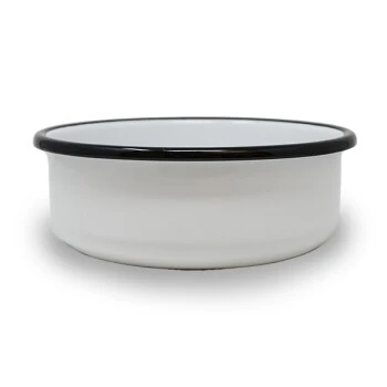 Lills Emaillenapf "Nele" - Gr. L - Weiß 1 Lills Emaillenapf "Nele" - Gr. L - Weiß